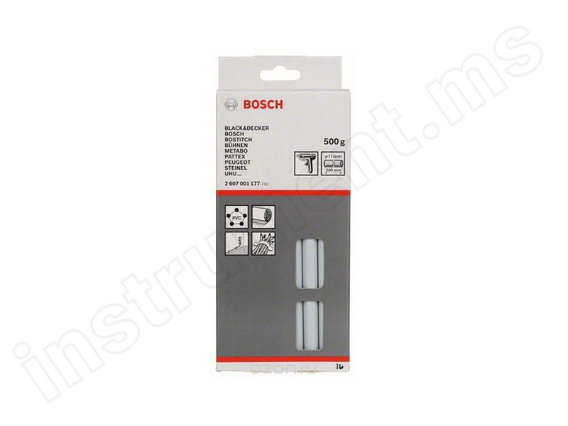 Стержень клеевой серый Bosch 11х200мм - фото 1