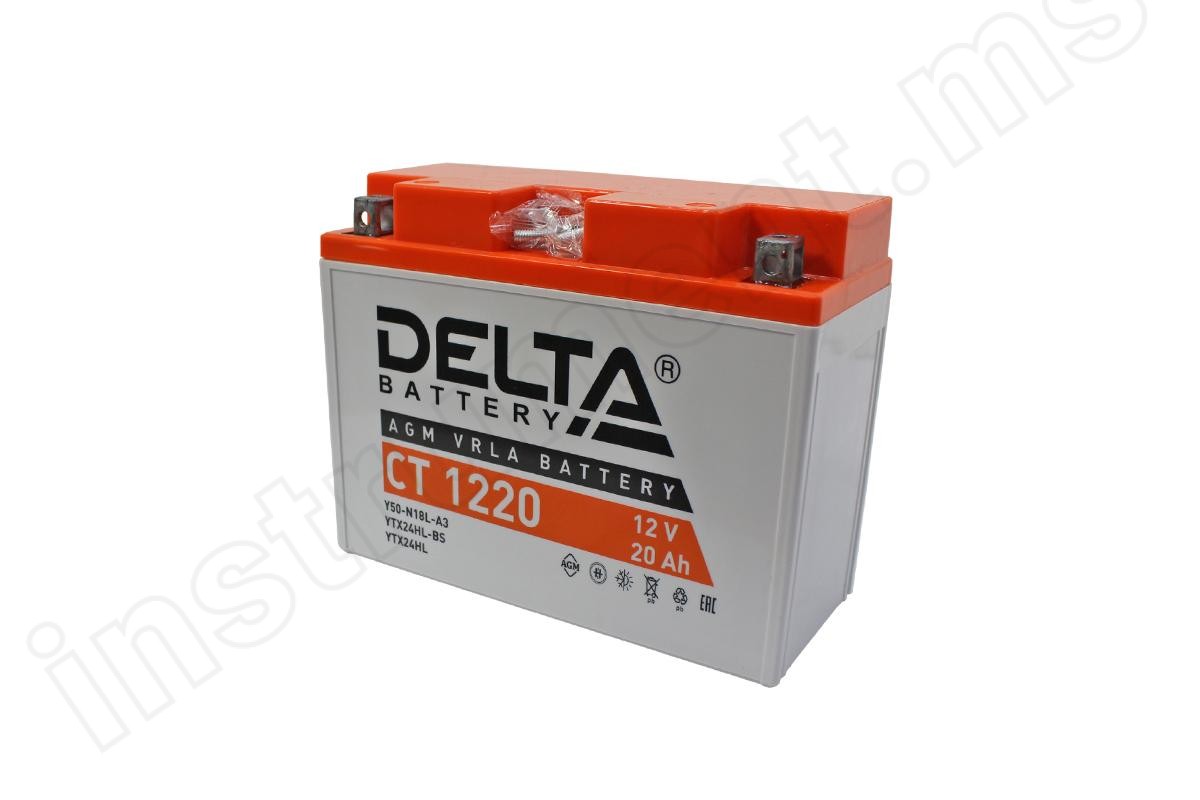 Аккумулятор Delta CT 1220   арт.Y50-N18L-A3, YTX24HL-BS, YTX24HL - фото 1