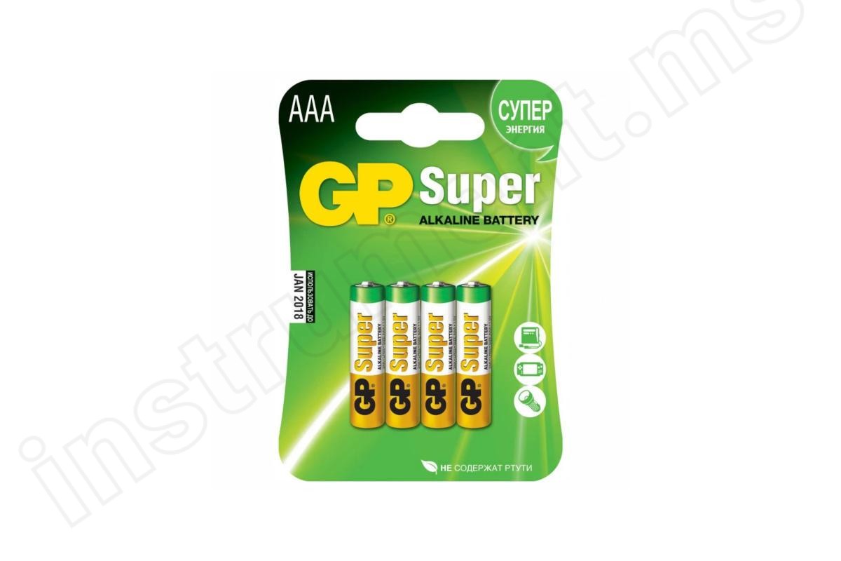 Батарейки GP R03 ААA, 4шт - фото 1