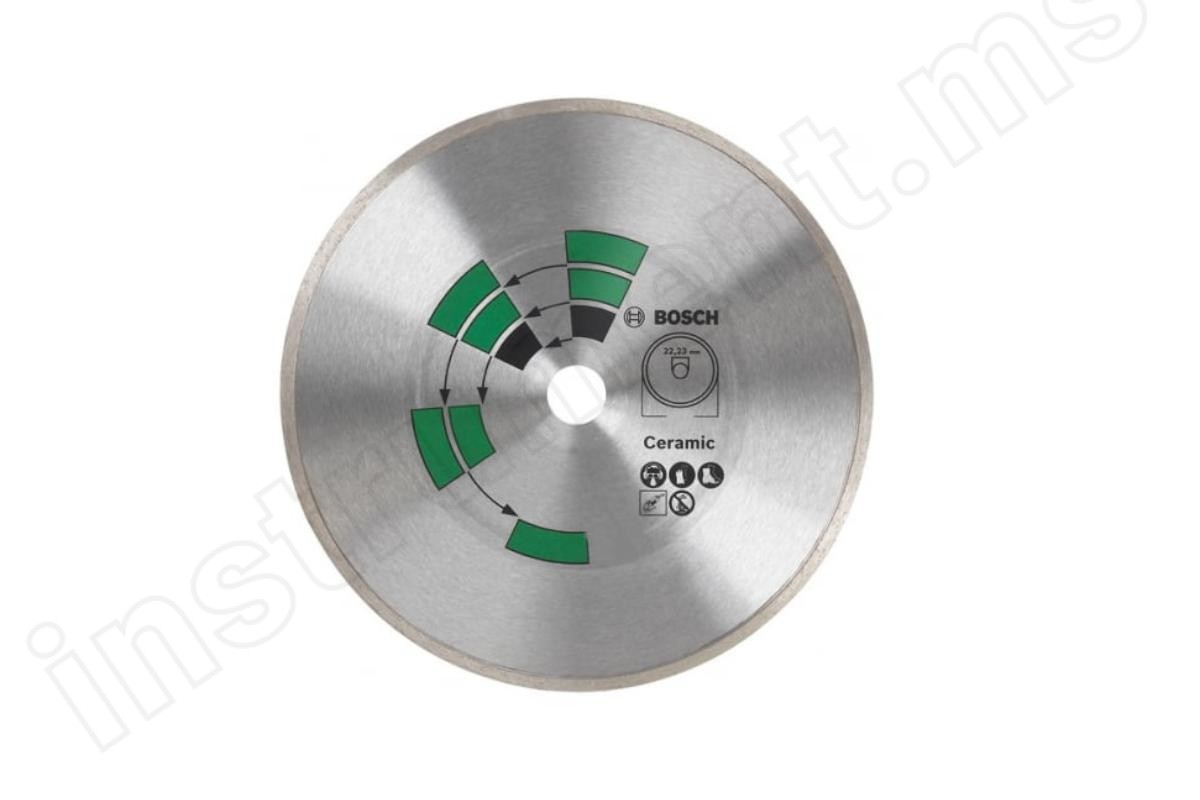 Алмазный диск по керамике Bosch 115х5х22,2 - фото 1