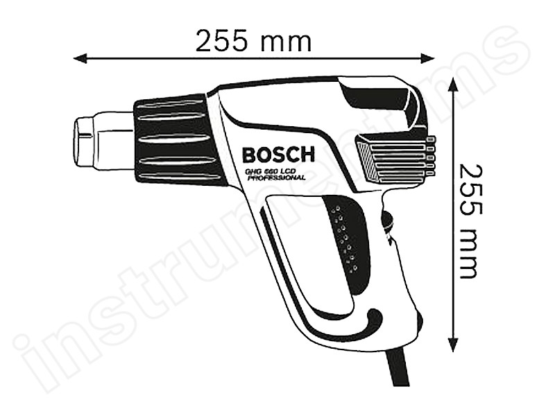 Пистолет горячего воздуха Bosch HD GHG 660LCD - фото 4