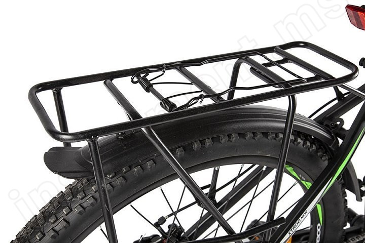 Электровелосипед (велогибрид) черно-зеленый Eltreco XT 800 new - фото 3